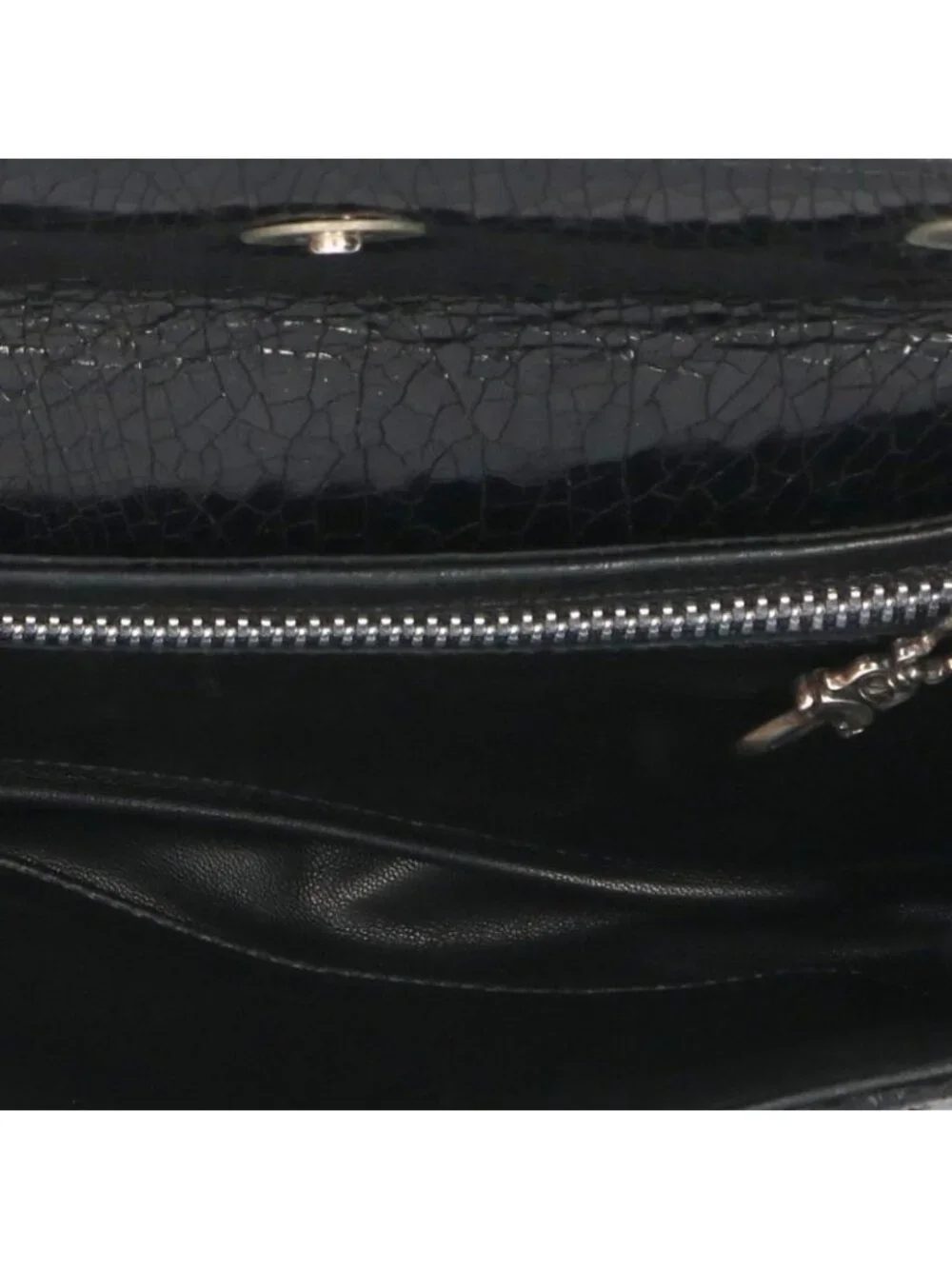Chrome Hearts BS Flare Button Leather Wallet